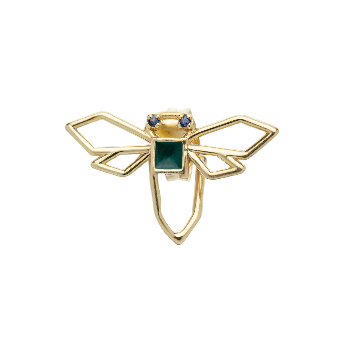 ALIITA 片耳ピアス LIBELULA ENAMEL ZAFIRO AZUL EARRING aliita-earring-dragonfly-gold-