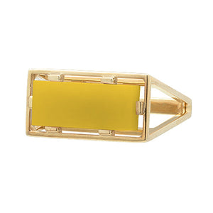 DIASPRO YELLOW JADE RING