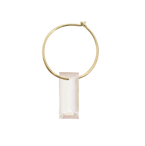 BAGUETTE QUARTZ EARRING CIRCLE