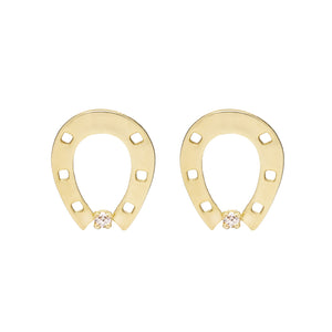 HORSESHOE BRILLANTE EARRINGS