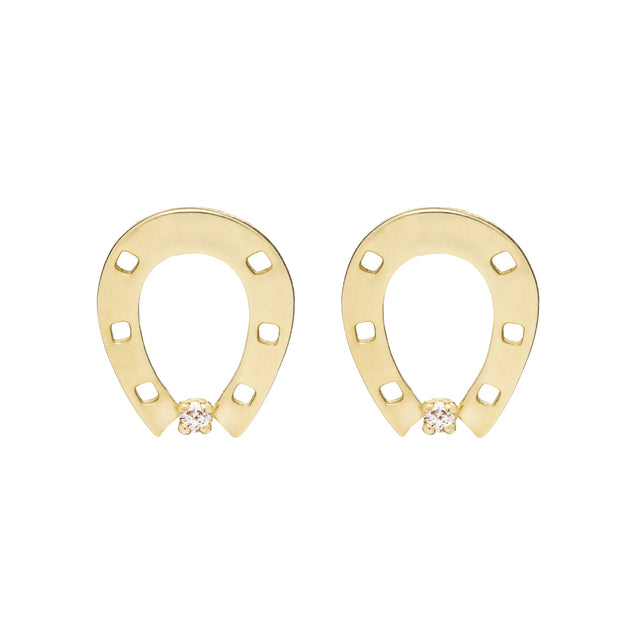 HORSESHOE BRILLANTE EARRINGS