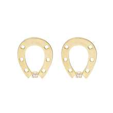 Load image into Gallery viewer, HORSESHOE BRILLANTE EARRINGS
