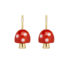 Load image into Gallery viewer, L&#39;AMANITA RED + WHITE EARRINGS
