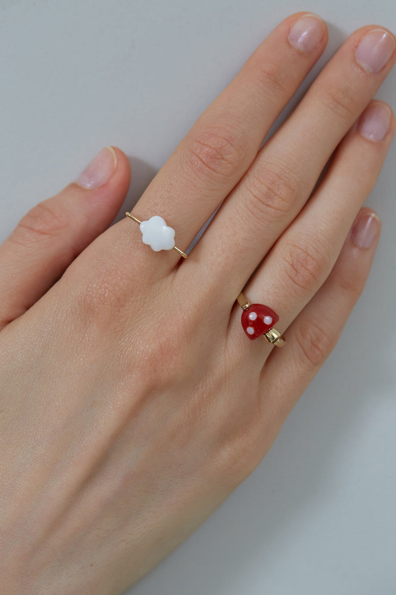 L'AMANITA RED + WHITE RING