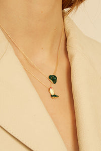 COWBOY HAT GREEN NECKLACE