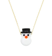 Load image into Gallery viewer, SNOWMAN WHITE NECKLACE
