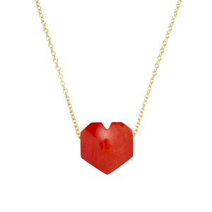 MINI CORAZON RED NECKLACE