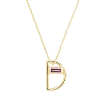 Load image into Gallery viewer, LETRA D TOURMALINE NECKLACE
