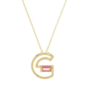 LETRA G TOURMALINE NECKLACE