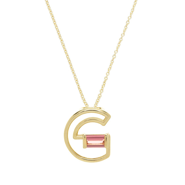 LETRA G TOURMALINE NECKLACE