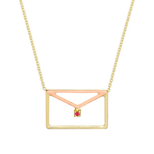 CARTA RUBI ENAMEL NECKLACE