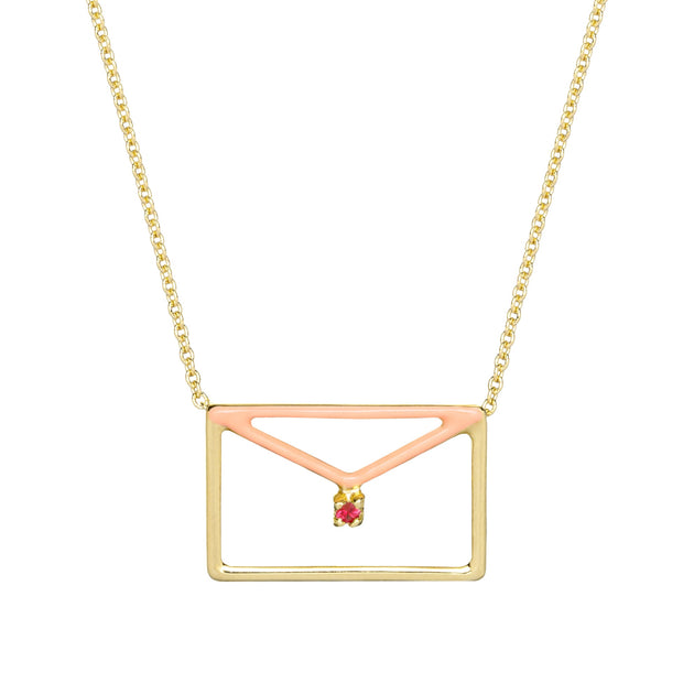 CARTA RUBI ENAMEL NECKLACE