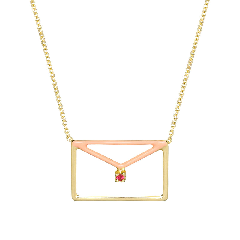 CARTA RUBI ENAMEL NECKLACE