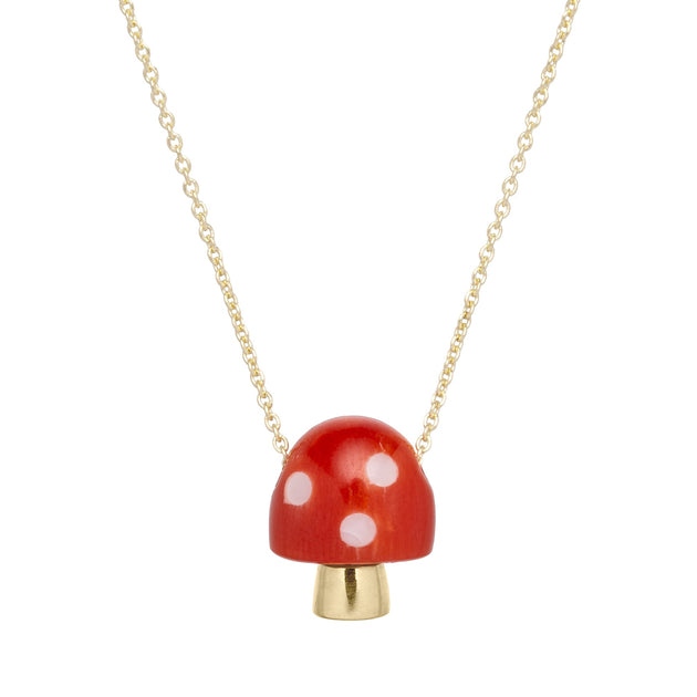 L'AMANITA RED + WHITE NECKLACE