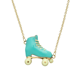 ROLLER BLUE + YELLOW NECKLACE