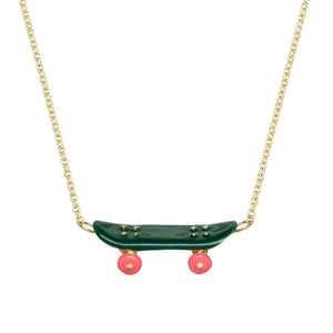 SKATE GREEN NECKLACE