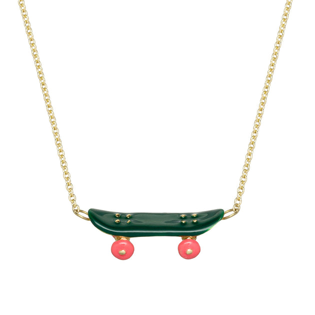 SKATE GREEN NECKLACE