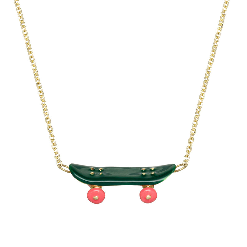 SKATE GREEN NECKLACE