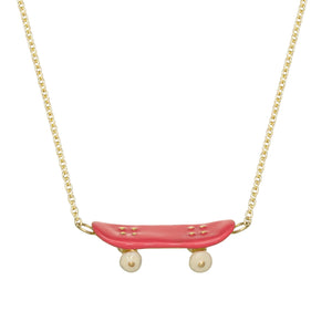 SKATE PINK NECKLACE