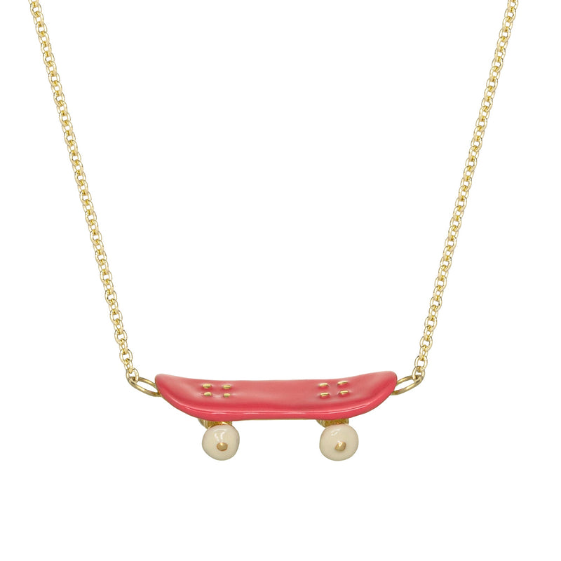 SKATE PINK NECKLACE
