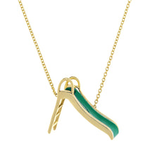 Load image into Gallery viewer, SLIDE GREEN NECKLACE
