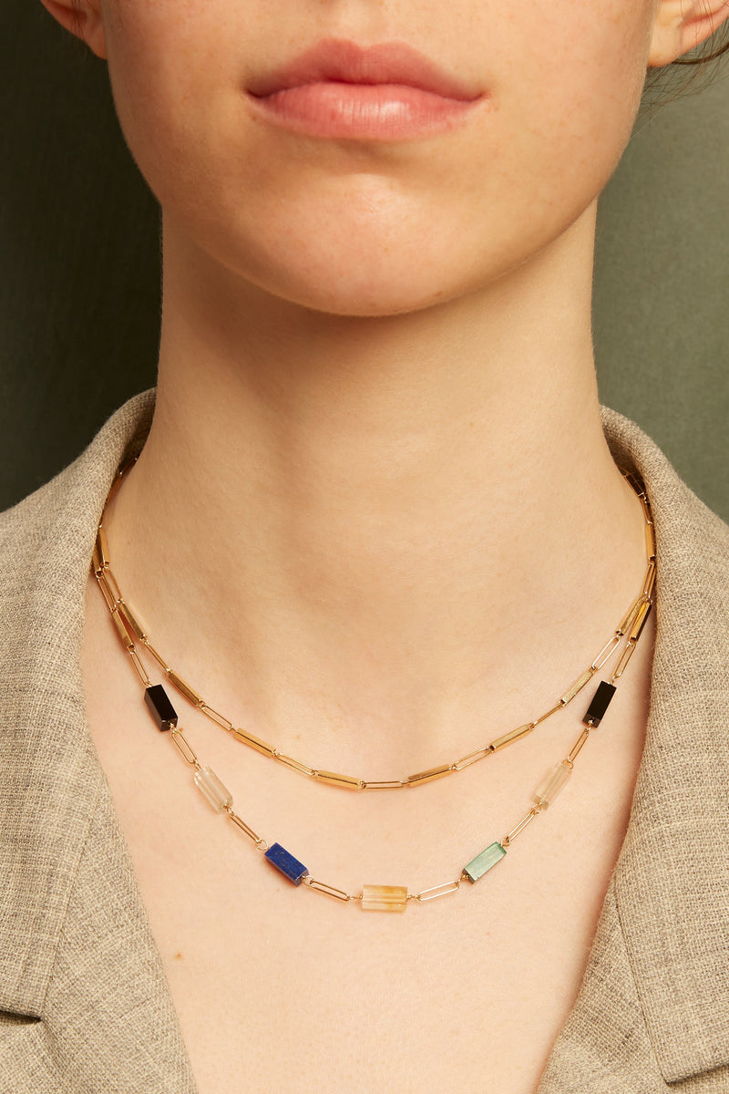 DECO TUBITOS STONES NECKLACE