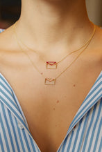 Load image into Gallery viewer, CARTA RUBI ENAMEL NECKLACE
