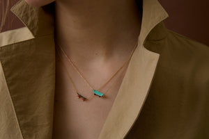 SKATE BLUE NECKLACE
