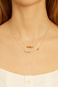 BEACH CHAIR GREEN NECKLACE