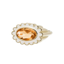 Load image into Gallery viewer, MARGARITA CITRINE WHITE RING
