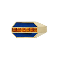 Load image into Gallery viewer, DECO CARRÉ BLUE RING

