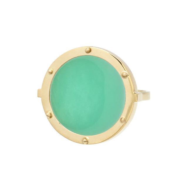 OBLÒ CHRYSOPRASE RING