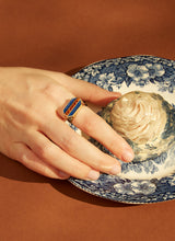 Load image into Gallery viewer, DECO CARRÉ BLUE RING
