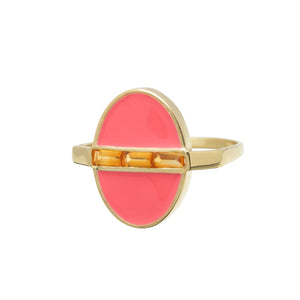 DECO LAGO CITRINE RING