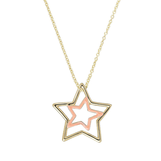 ESTRELLA ENAMEL PINK NECKLACE