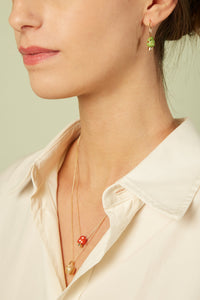 L'AMANITA RED + WHITE NECKLACE