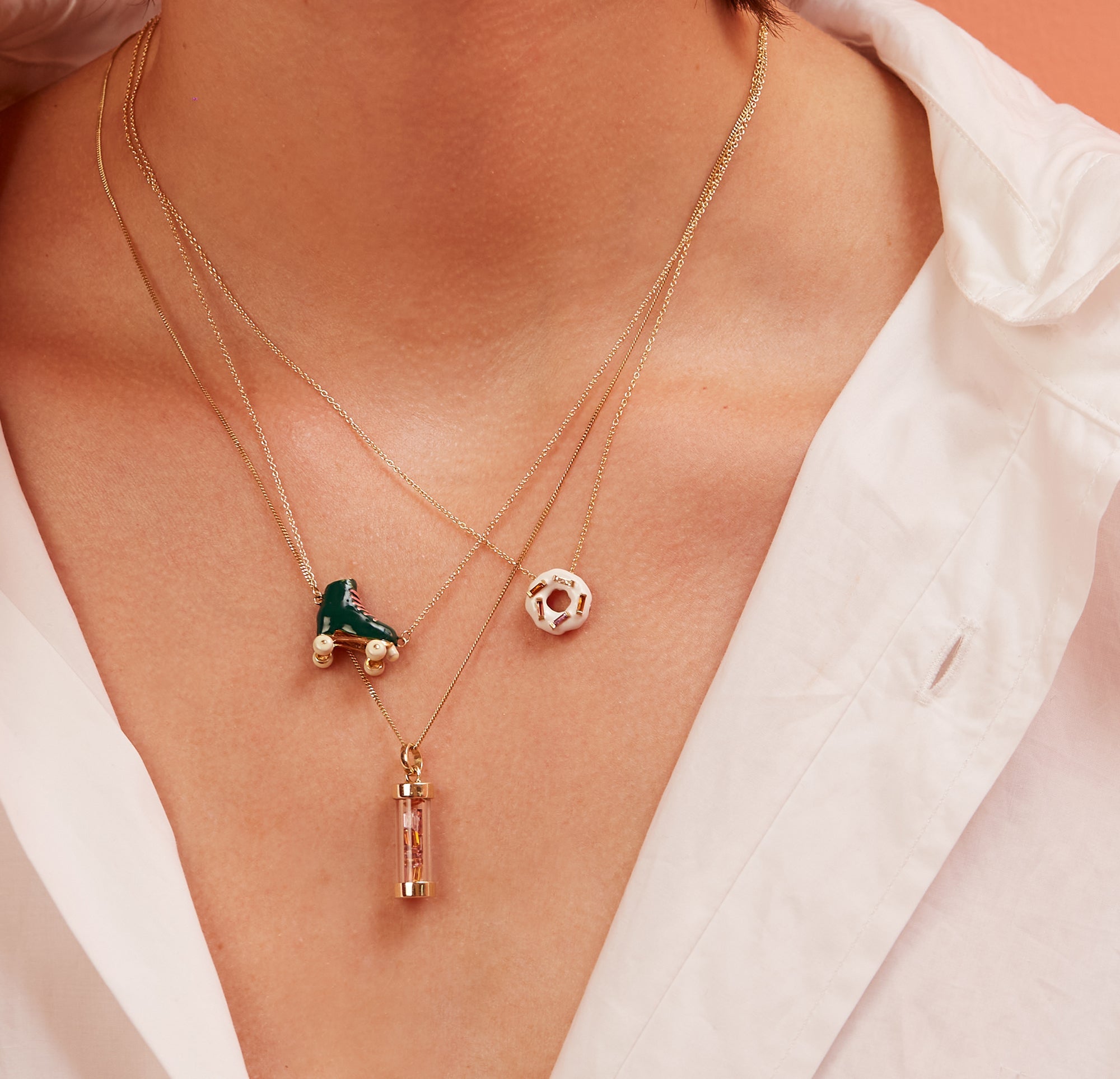 ALIITA ICE POP STRACCIATELLA ネックレス アイスクリーム セール】ALIITA ネックレス ICE POP ENAMEL NECKLACE ROLO