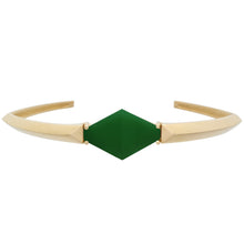 Load image into Gallery viewer, DECO ROMBO GREEN AGATE BRACELET
