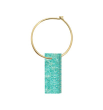Load image into Gallery viewer, DIASPRO AMAZONITE EARRING CIRCLE
