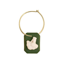Load image into Gallery viewer, CAMEO BROCCOLI EARRING CIRCLE
