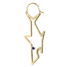 Load image into Gallery viewer, TIBURON ZAFIRO AZUL EARRING MAXI
