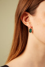 Load image into Gallery viewer, DECO CILINDRO MALACHITE M EARRINGS
