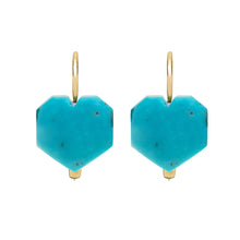 Load image into Gallery viewer, CORAZON TURQUOISE EARRINGS
