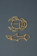 Load image into Gallery viewer, TIBURON ZAFIRO AZUL EARRING MAXI
