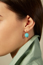 Load image into Gallery viewer, CONCHA TURQUOISE EARRINGS

