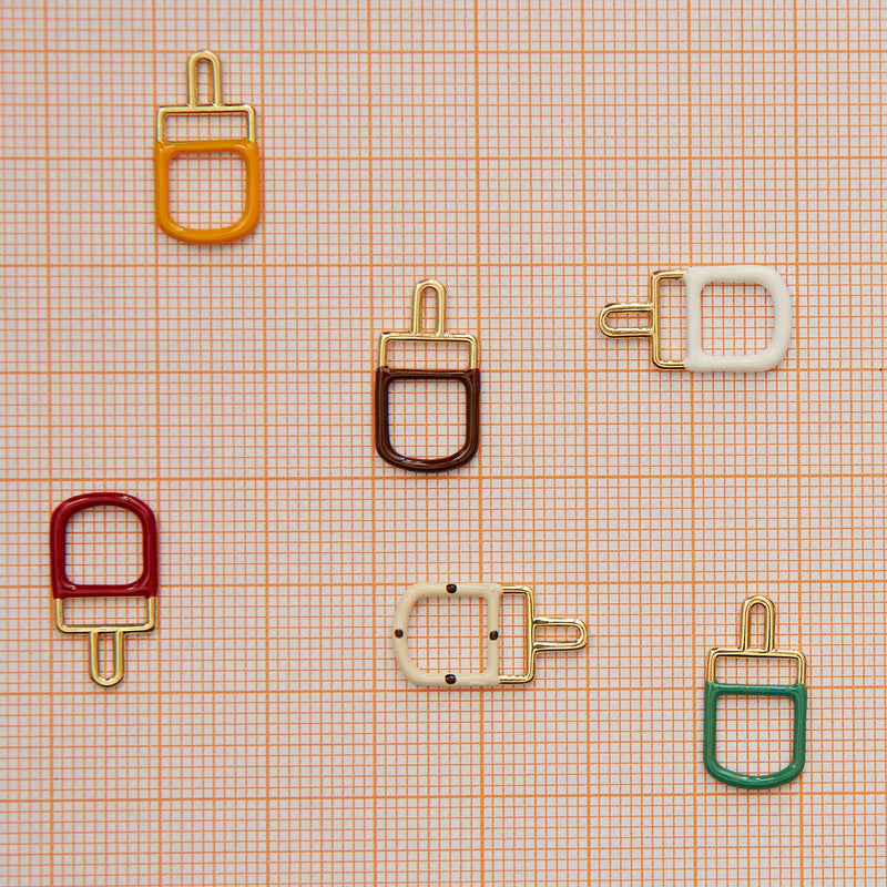 Ice pop gold pendants with enamel