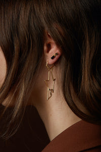 TIBURON ZAFIRO AZUL EARRING MAXI