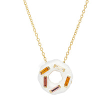 Load image into Gallery viewer, DONUT ICE GLAZED SPRINKLES WHITE NECKLACE
