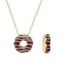 Load image into Gallery viewer, DONUT CHOCOLATE FILLED NECKLACE
