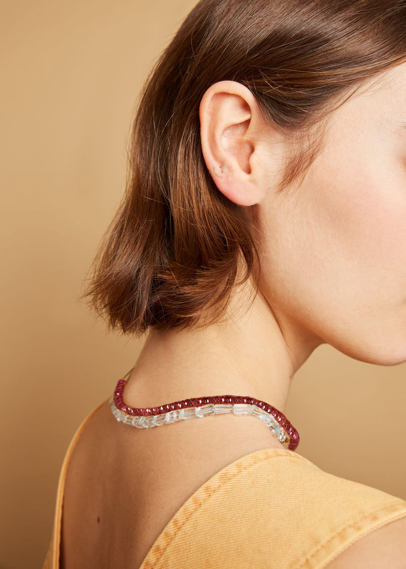 PRINCESA KIT LIGHT BLUE TOPAZ + GARNET